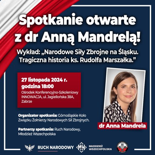 spotkanie z dr Anną Mandrelą w Zabrzu
